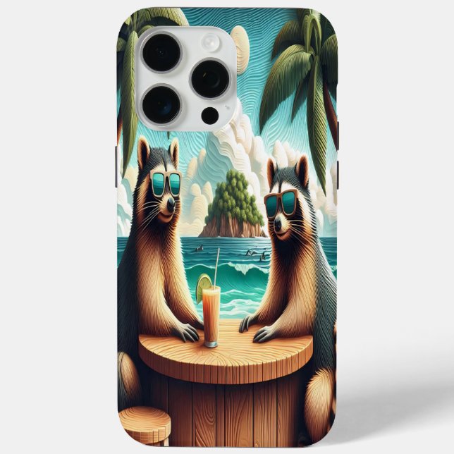Racoon Tea Party Case-Mate iPhone Case (Back)