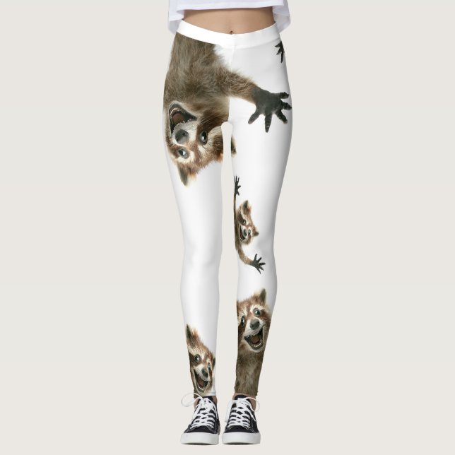 Racoon tights.  So you'll never be alone Leggings (Front)