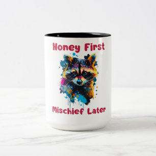 Racoon Two-Tone Coffee Mug