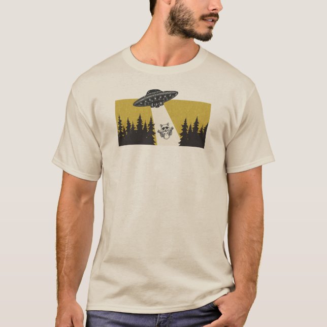 Racoon UFO T-Shirt (Front)
