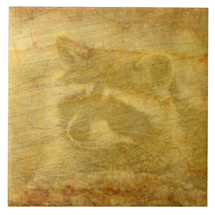 Racoon Vintage Tile