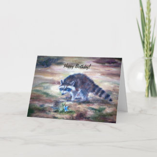 Racoon What's That Birtday Card