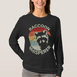 Racoon Whisperer Vintage Racoon Feeder Raccoons  T-Shirt
