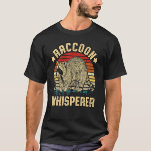 Racoon Whisperer Vintage Retro Racoon Street Cat T-Shirt
