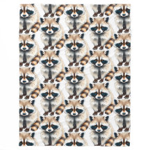 racoon with a dark eye mask