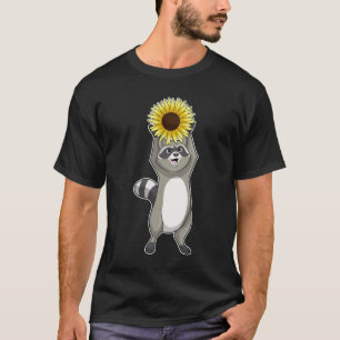 Racoon with Sunflower T-Shirt