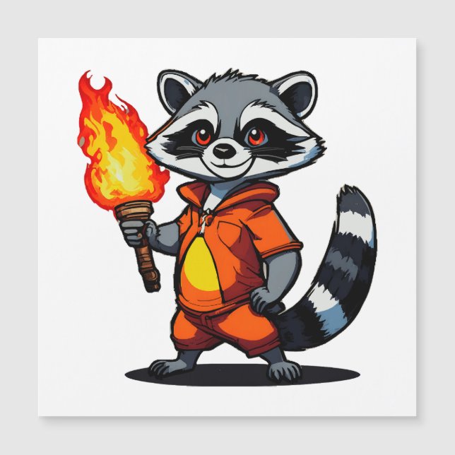 Racoon with Torch (Front)