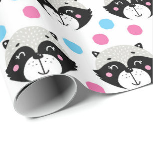 Racoon Wrapping Paper