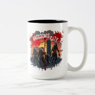 racoons city zombie undead mug 15oz