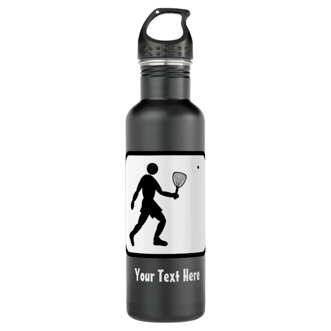 Racquetball Logo -- Customisable 710 Ml Water Bottle (Front)