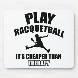 Racquetball player designs mouse mat
