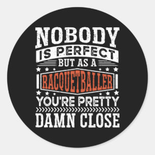 Racquetball Player Racquetball Classic Round Sticker