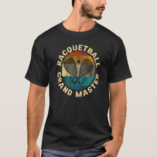 Racquetball Retro Crossing Rackets Racquetball Gra T-Shirt
