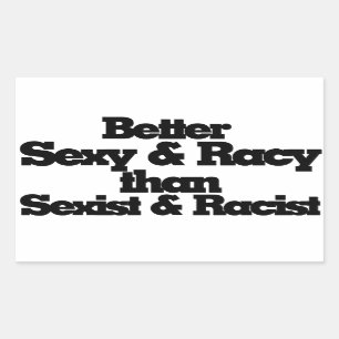 Racy Rectangular Sticker