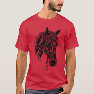 Racy Stallion Horse Horse Dressage Equestrian frie T-Shirt