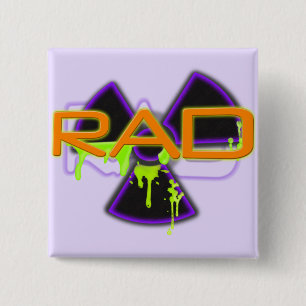 Rad 15 Cm Square Badge