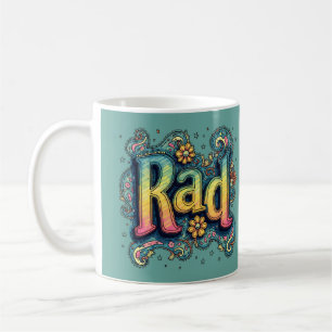 Rad 70s Groovy Psychedelic Aesthetic Coffee Mug