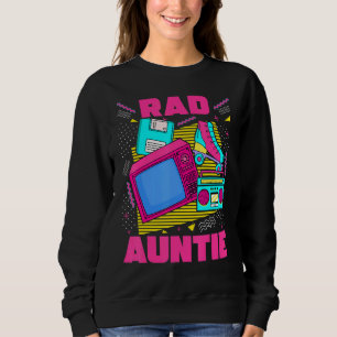 Rad Auntie 90s Aesthetic Nostalgia 1990's Retro Au Sweatshirt