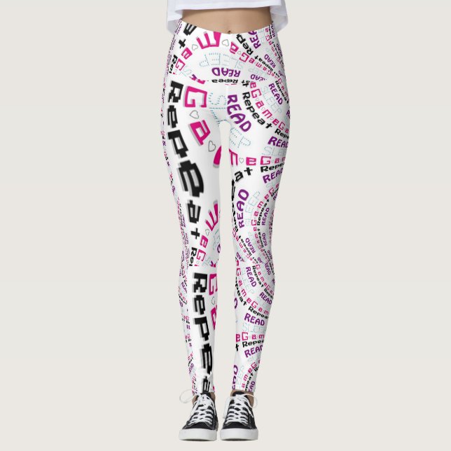 Rad Chic Gamer Geek Lifestyle Leggings (Front)