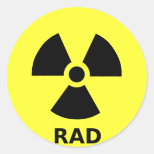rad classic round sticker