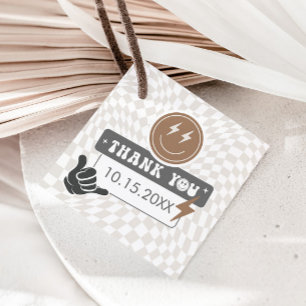 Rad Cool Dude Boys Retro Skater Birthday Favour Favour Tags