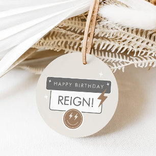 Rad Cool Dude   Boys Retro Skater Birthday Favour Tags