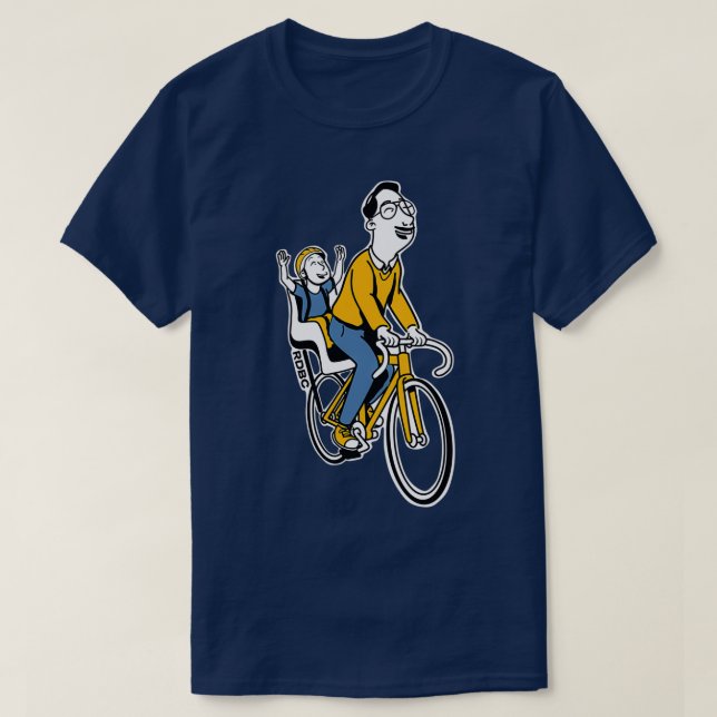 Rad Dad Bicycle Club Old School Cool  T-Shirt (Design Front)