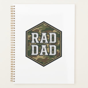 Rad Dad Camo Hexagon Vintage Engraving Design_1 Planner