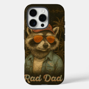 Rad Dad Funny Happy Father's Day Vintage iPhone 16 Pro Case