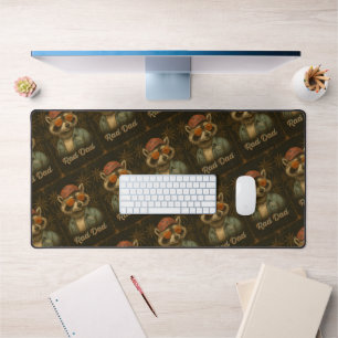 Rad Dad Funny Happy Father's Day Vintage Desk Mat