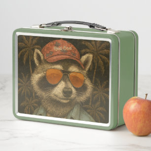 Rad Dad Funny Happy Father's Day Vintage Metal Lunch Box