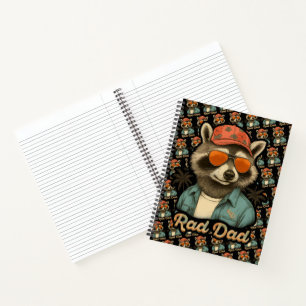 Rad Dad Funny Happy Father's Day Vintage Notebook
