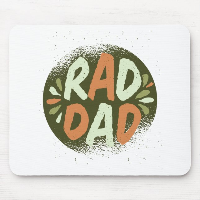 Rad Dad Mouse Mat (Front)
