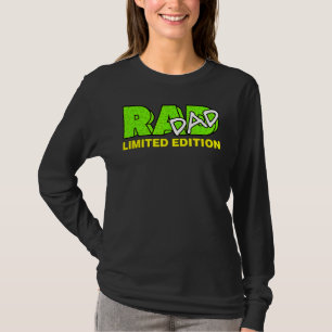 Rad Dad Radical 1980s Music Video Style Graphics F T-Shirt