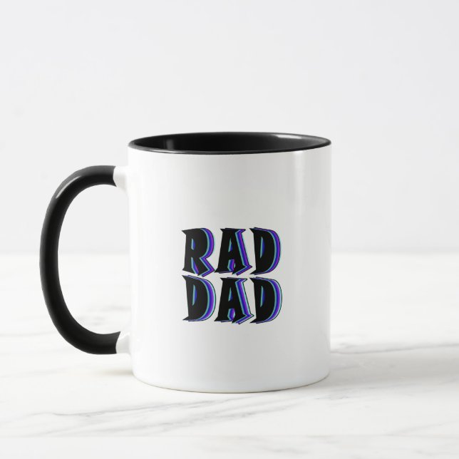Rad Dad Retro Mug (Left)