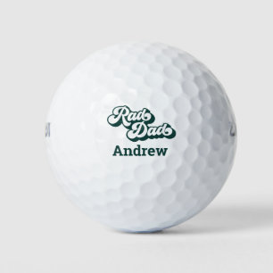 Rad Dad Retro Type Personalised Golf Balls