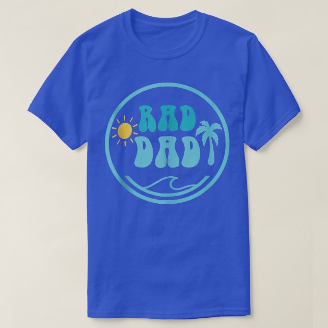 Rad Dad The Big One 1st Birthday Surf Family Match T-Shirt (Design Front)