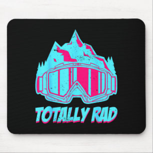Rad goggles retro ski vintage 80s 90s skiing mouse mat