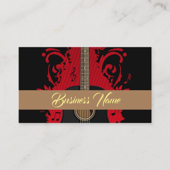 Rad Guitar Business Card (Front)