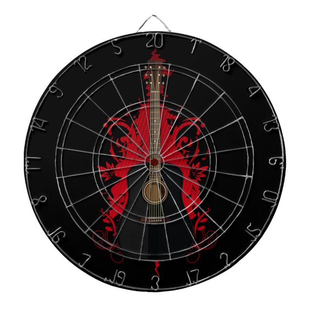 Rad Guitar  Dartboard (Front)