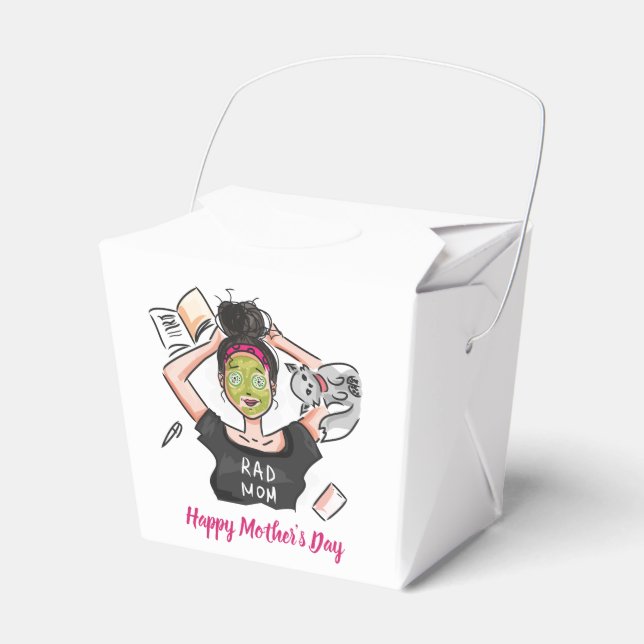 Rad Mum's Relaxing Mother's Day Off Favour Box (Front Side)
