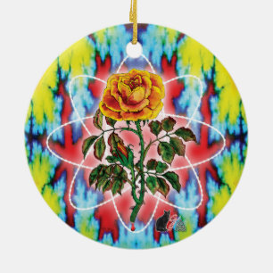 Rad Rad Rose Ceramic Tree Decoration