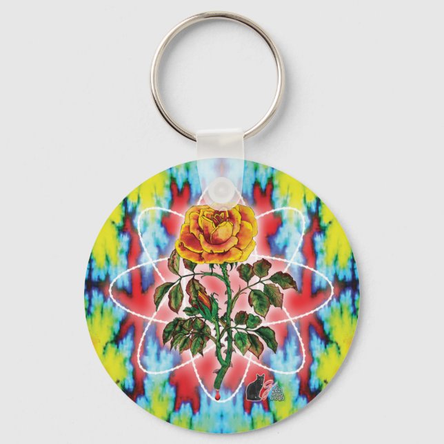 Rad Rad Rose  Key Ring (Front)