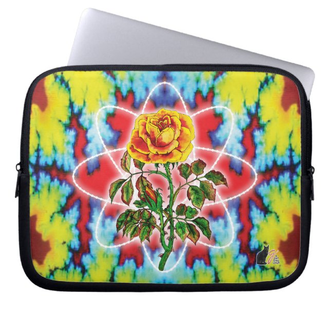 Rad Rad Rose Laptop Sleeve (Front)