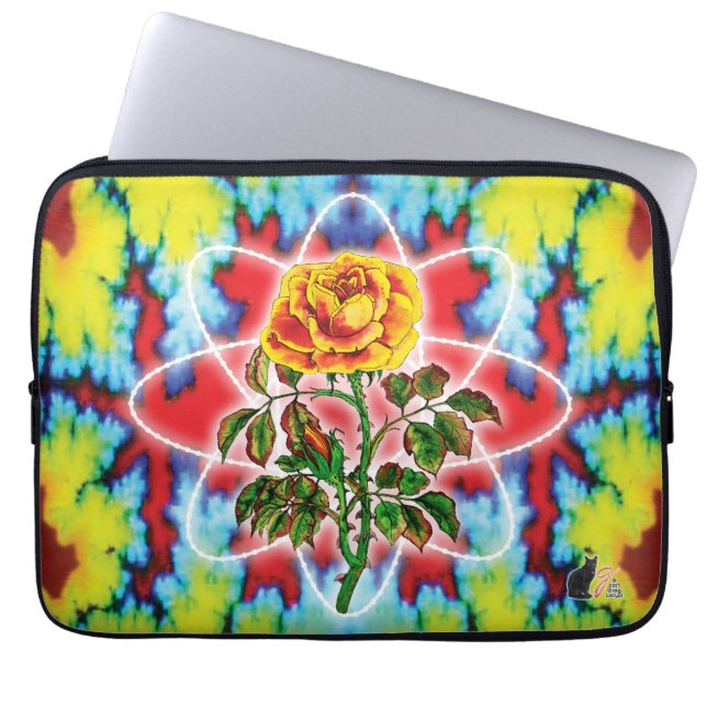 Rad Rad Rose Laptop Sleeve (Front)