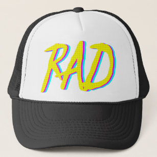 RAD Retro Neon Graphic Trucker Hat