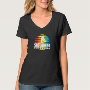 Rad Snowboard Retro Sun Snowboarder Snowmass Colou T-Shirt