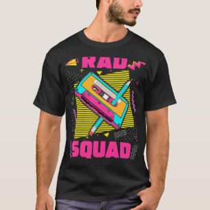 Rad Squad 90s Cassette Tape 90s Aesthetic Nostalgi T-Shirt
