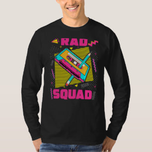 Rad Squad 90s Cassette Tape 90s Aesthetic Nostalgi T-Shirt