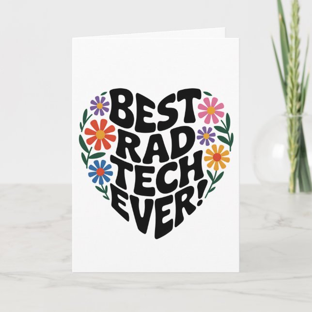 Rad Tech Appreciation Thank You Card  (Front)